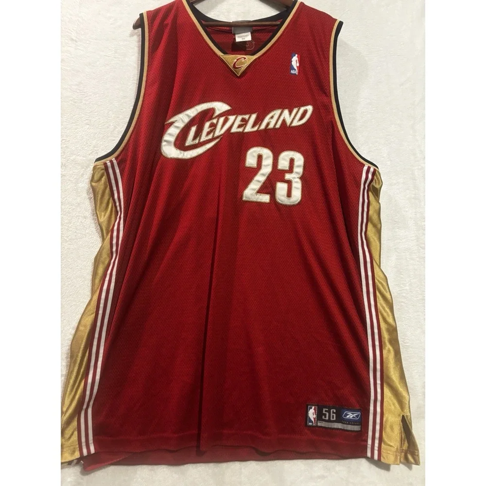 Lebron‎ James Cleveland Cavaliers Jersey #23 Size 56 RARE Reebok Logo